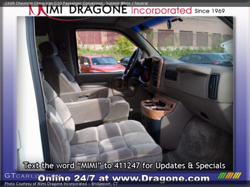 Summit White / Neutral 1998 Chevrolet Chevy Van G10 Passenger Conversion