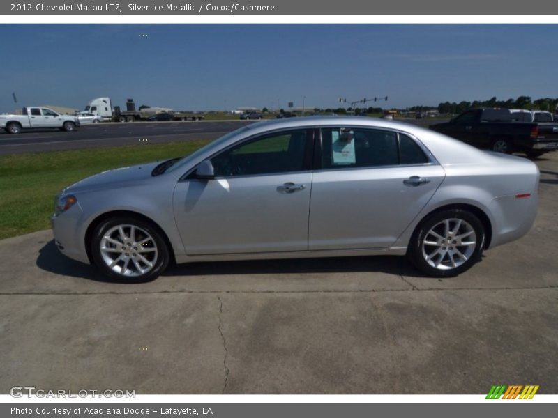 Silver Ice Metallic / Cocoa/Cashmere 2012 Chevrolet Malibu LTZ