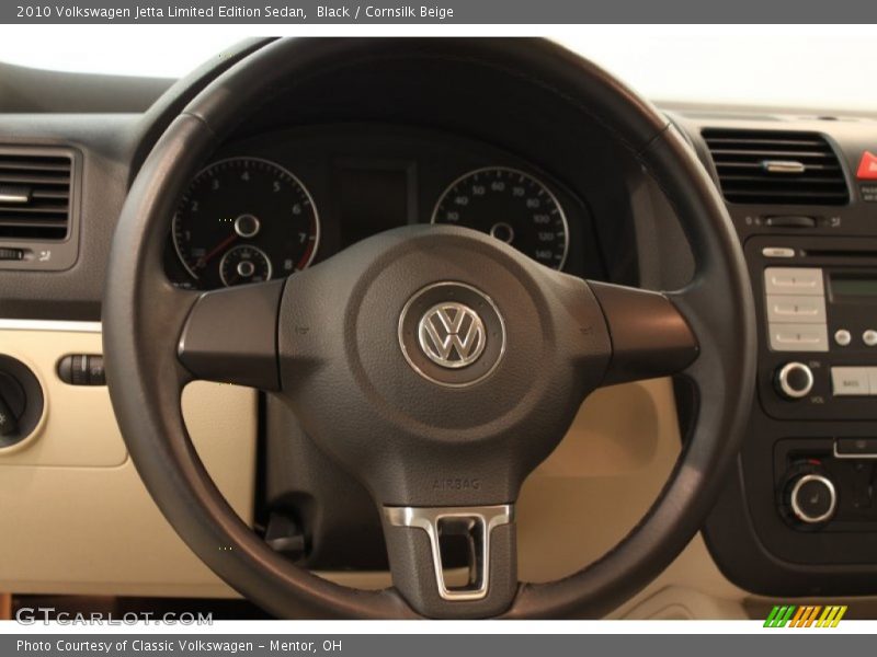 Black / Cornsilk Beige 2010 Volkswagen Jetta Limited Edition Sedan