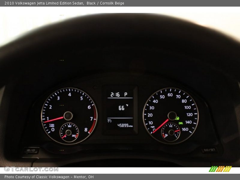 Black / Cornsilk Beige 2010 Volkswagen Jetta Limited Edition Sedan