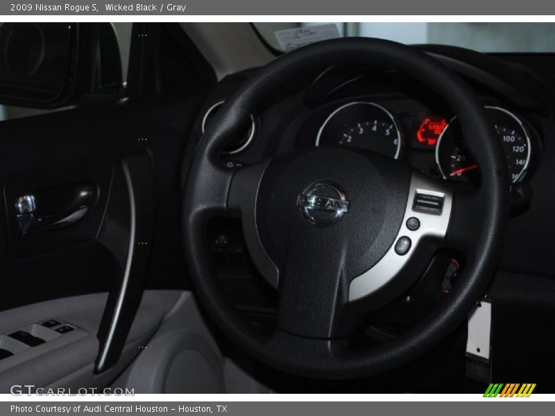 Wicked Black / Gray 2009 Nissan Rogue S