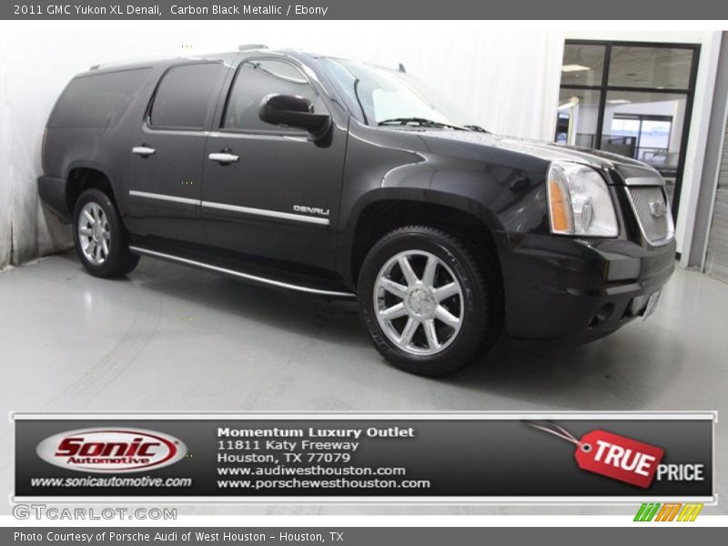 Carbon Black Metallic / Ebony 2011 GMC Yukon XL Denali