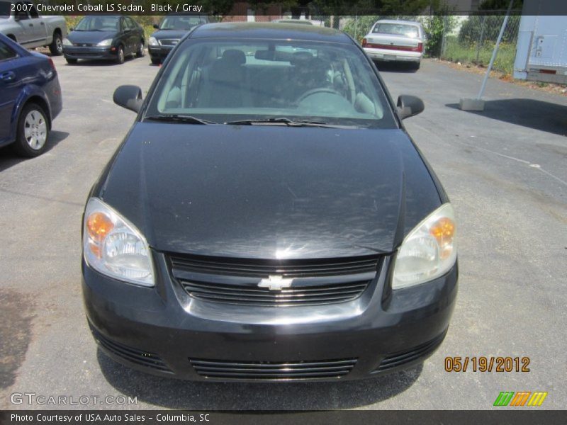 Black / Gray 2007 Chevrolet Cobalt LS Sedan