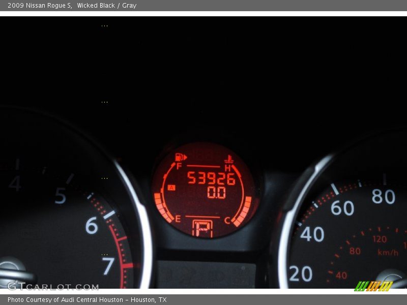 Wicked Black / Gray 2009 Nissan Rogue S