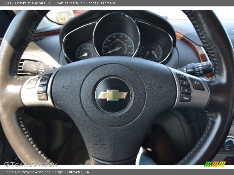 Silver Ice Metallic / Cocoa/Cashmere 2012 Chevrolet Malibu LTZ