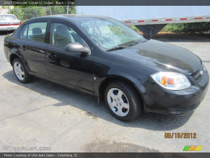 Black / Gray 2007 Chevrolet Cobalt LS Sedan