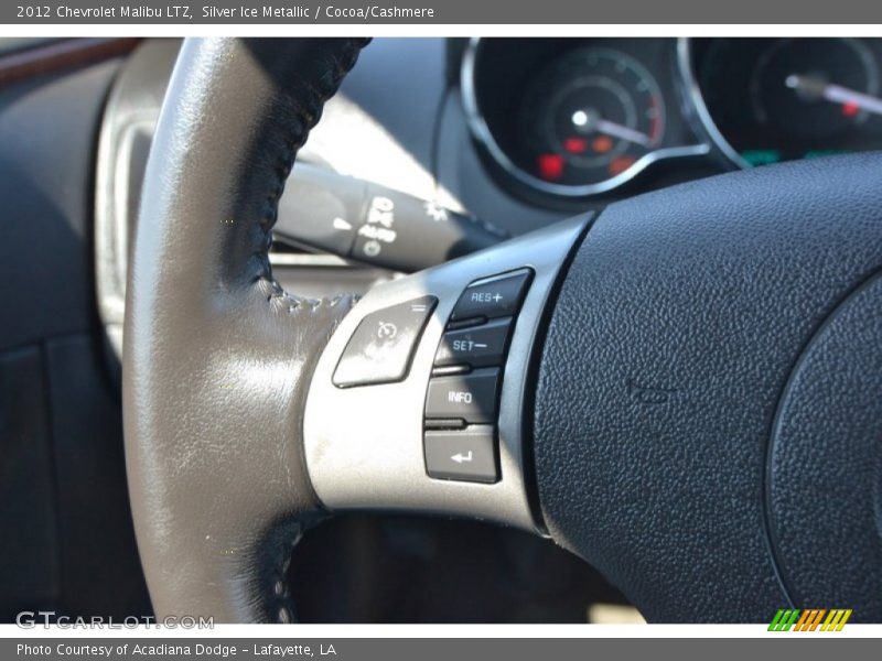 Silver Ice Metallic / Cocoa/Cashmere 2012 Chevrolet Malibu LTZ