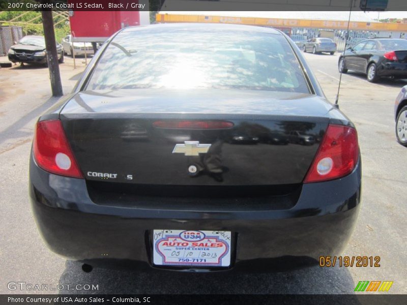 Black / Gray 2007 Chevrolet Cobalt LS Sedan