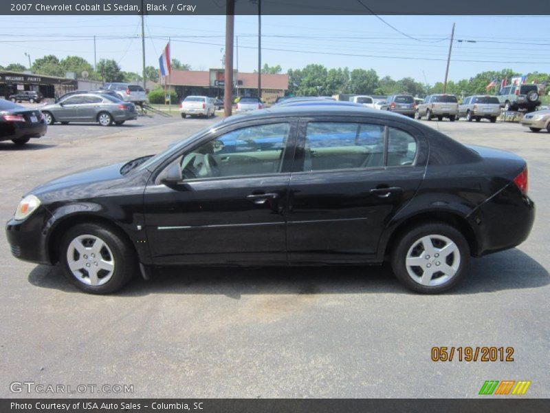 Black / Gray 2007 Chevrolet Cobalt LS Sedan