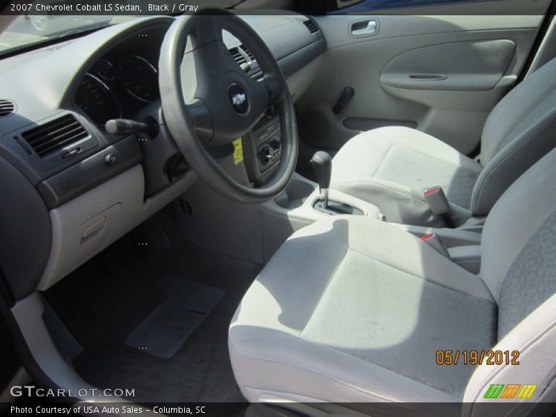 Black / Gray 2007 Chevrolet Cobalt LS Sedan