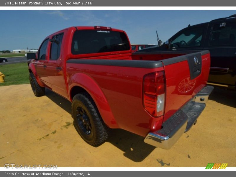 Red Alert / Steel 2011 Nissan Frontier S Crew Cab