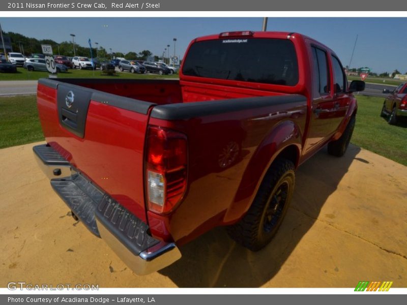 Red Alert / Steel 2011 Nissan Frontier S Crew Cab