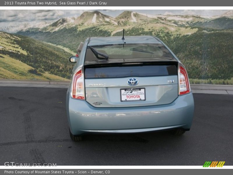 Sea Glass Pearl / Dark Gray 2013 Toyota Prius Two Hybrid