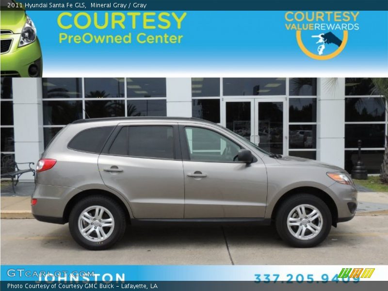 Mineral Gray / Gray 2011 Hyundai Santa Fe GLS