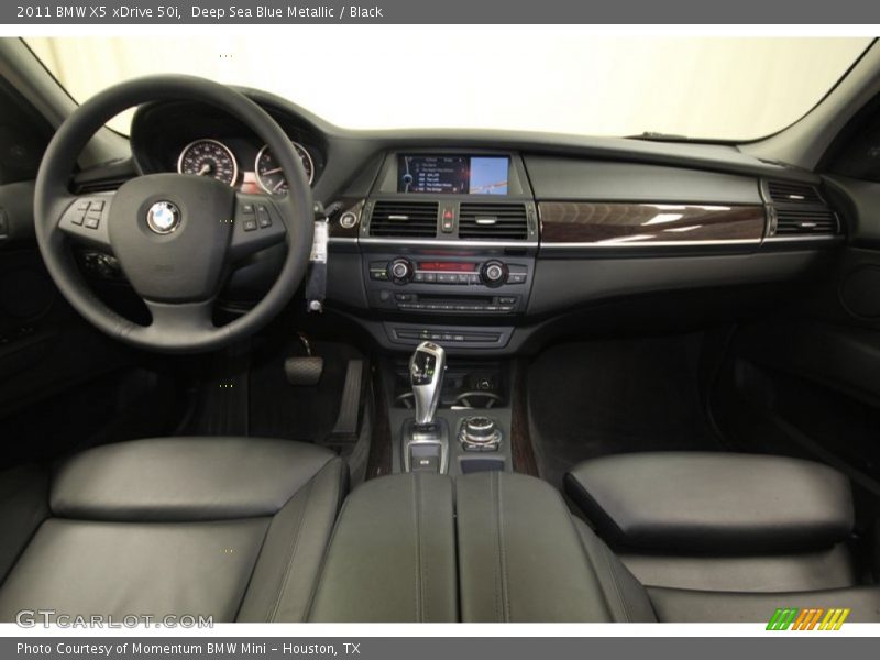 Deep Sea Blue Metallic / Black 2011 BMW X5 xDrive 50i