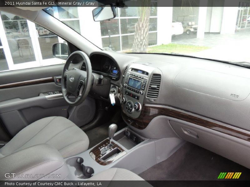 Mineral Gray / Gray 2011 Hyundai Santa Fe GLS