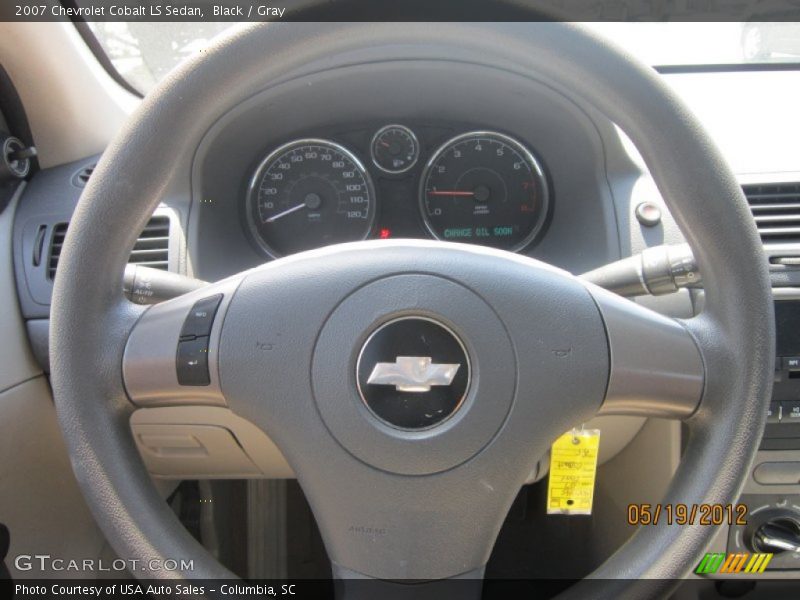 Black / Gray 2007 Chevrolet Cobalt LS Sedan