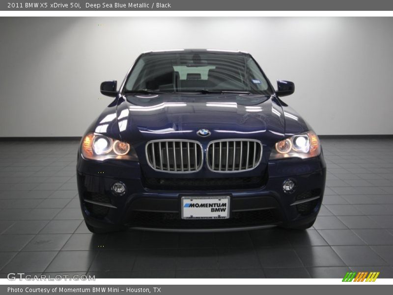Deep Sea Blue Metallic / Black 2011 BMW X5 xDrive 50i