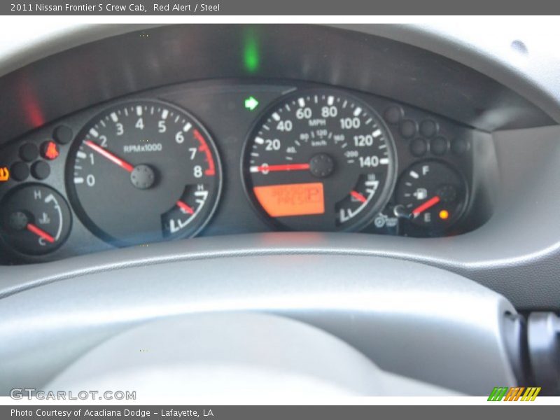 Red Alert / Steel 2011 Nissan Frontier S Crew Cab