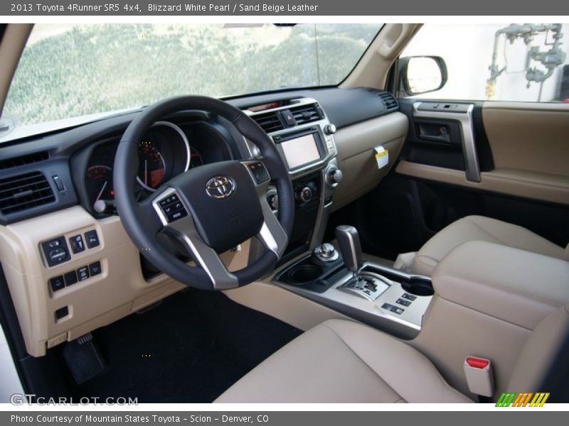 Blizzard White Pearl / Sand Beige Leather 2013 Toyota 4Runner SR5 4x4