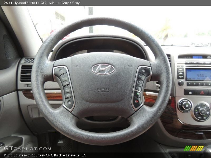 Mineral Gray / Gray 2011 Hyundai Santa Fe GLS