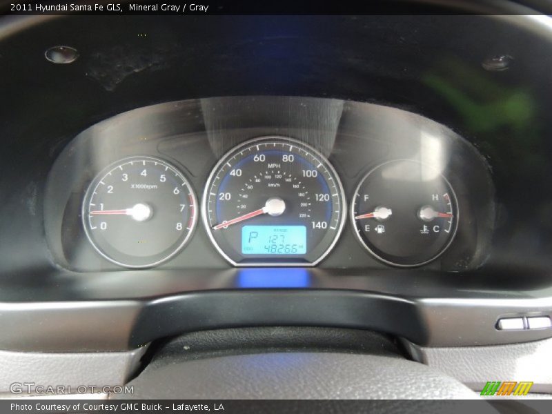 Mineral Gray / Gray 2011 Hyundai Santa Fe GLS