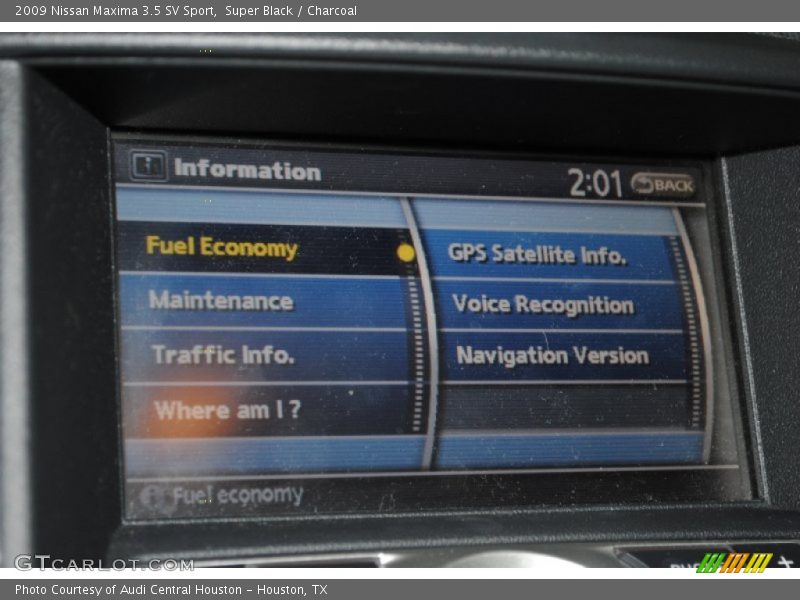 Super Black / Charcoal 2009 Nissan Maxima 3.5 SV Sport