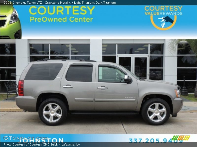 Graystone Metallic / Light Titanium/Dark Titanium 2008 Chevrolet Tahoe LTZ