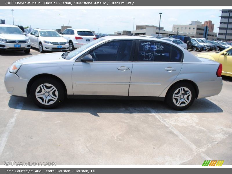 Silverstone Metallic / Titanium Gray 2008 Chevrolet Malibu Classic LS Sedan