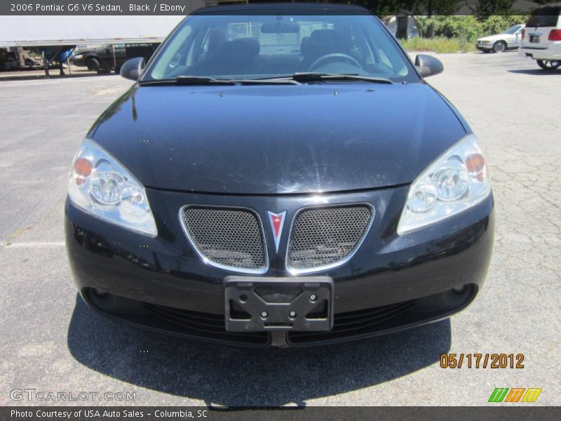 Black / Ebony 2006 Pontiac G6 V6 Sedan
