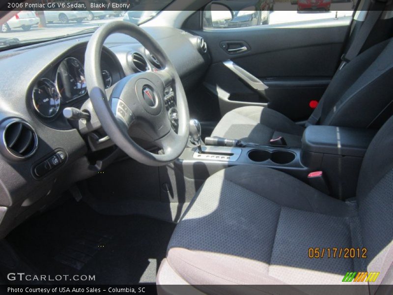Black / Ebony 2006 Pontiac G6 V6 Sedan