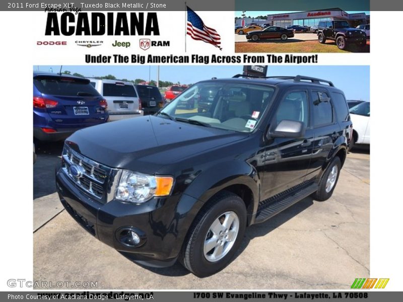 Tuxedo Black Metallic / Stone 2011 Ford Escape XLT