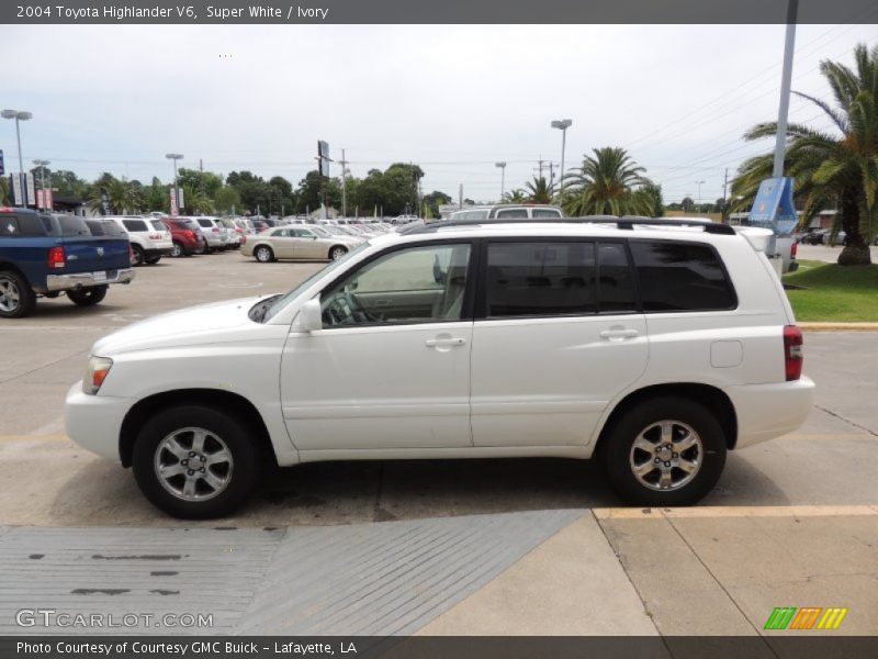 Super White / Ivory 2004 Toyota Highlander V6