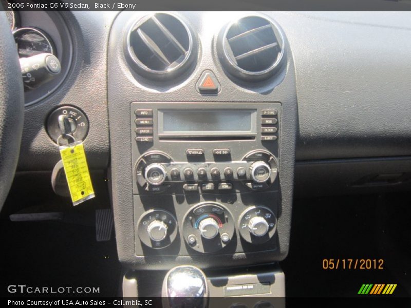 Black / Ebony 2006 Pontiac G6 V6 Sedan