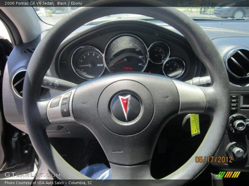 Black / Ebony 2006 Pontiac G6 V6 Sedan