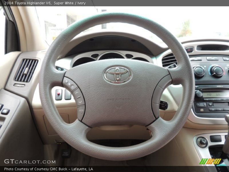 Super White / Ivory 2004 Toyota Highlander V6