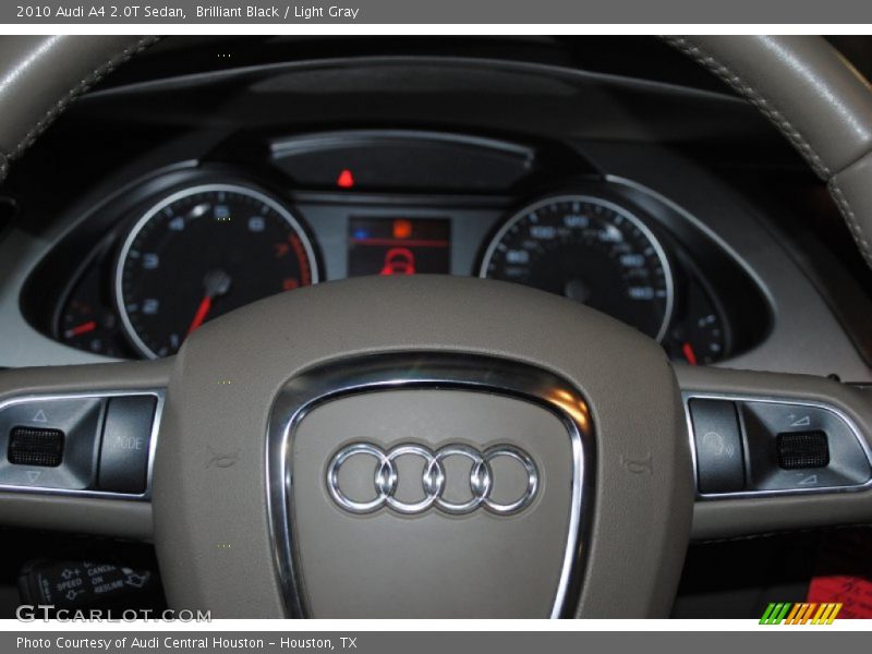 Brilliant Black / Light Gray 2010 Audi A4 2.0T Sedan