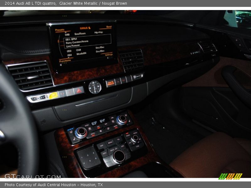 Glacier White Metallic / Nougat Brown 2014 Audi A8 L TDI quattro