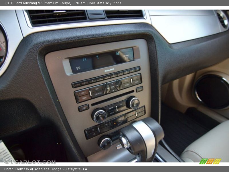 Brilliant Silver Metallic / Stone 2010 Ford Mustang V6 Premium Coupe