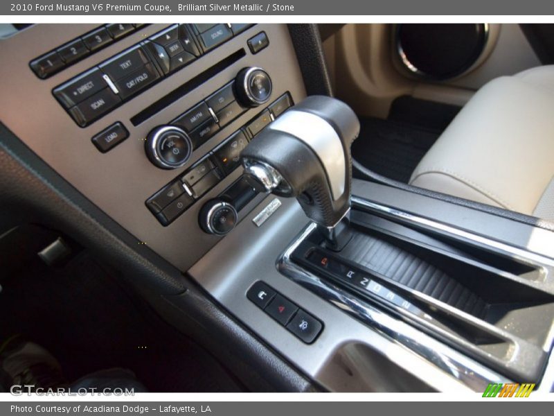 Brilliant Silver Metallic / Stone 2010 Ford Mustang V6 Premium Coupe
