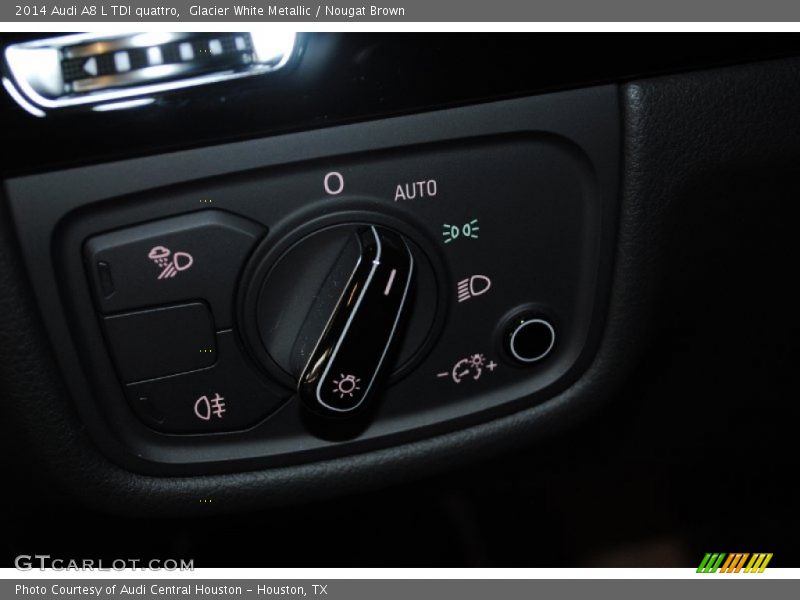 Glacier White Metallic / Nougat Brown 2014 Audi A8 L TDI quattro