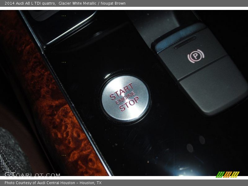 Glacier White Metallic / Nougat Brown 2014 Audi A8 L TDI quattro