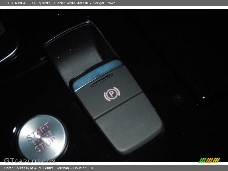 Glacier White Metallic / Nougat Brown 2014 Audi A8 L TDI quattro