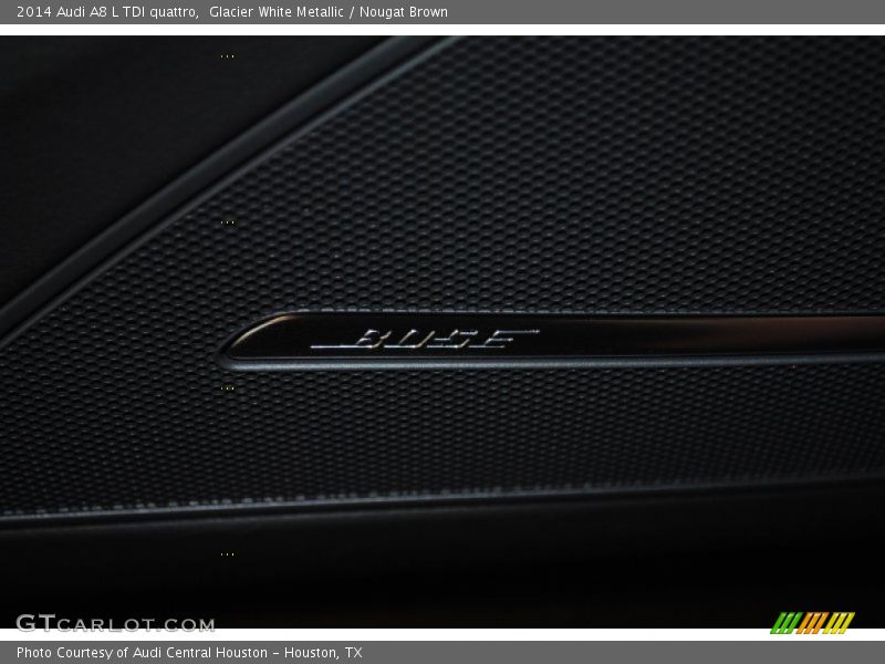 Glacier White Metallic / Nougat Brown 2014 Audi A8 L TDI quattro