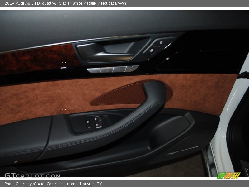 Glacier White Metallic / Nougat Brown 2014 Audi A8 L TDI quattro