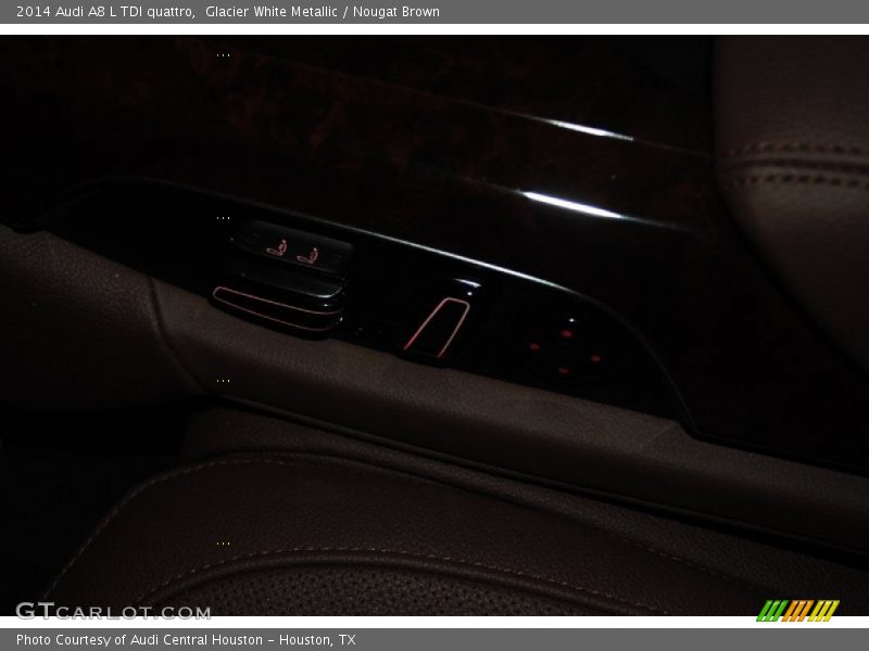 Glacier White Metallic / Nougat Brown 2014 Audi A8 L TDI quattro