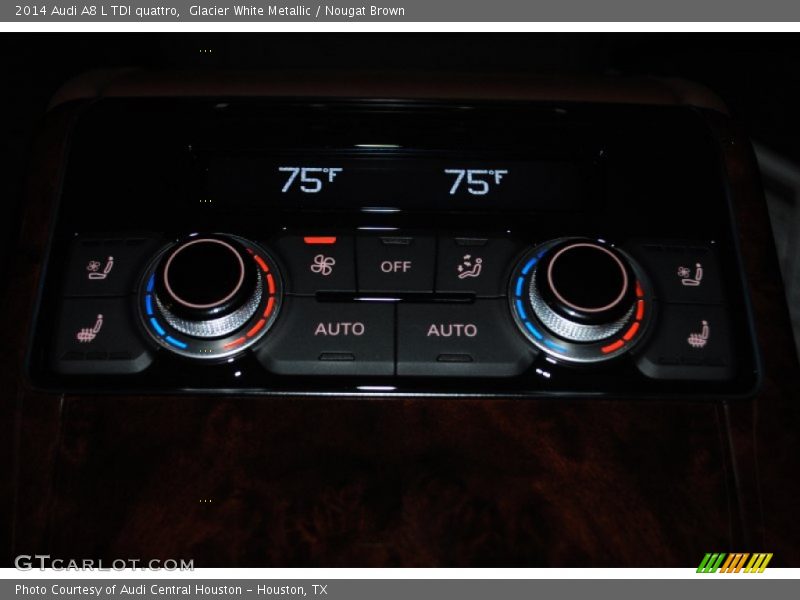 Glacier White Metallic / Nougat Brown 2014 Audi A8 L TDI quattro
