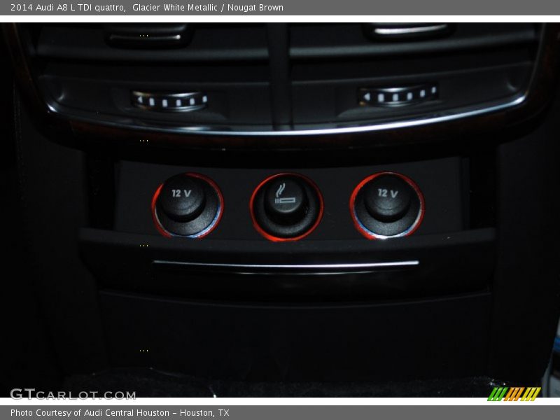 Glacier White Metallic / Nougat Brown 2014 Audi A8 L TDI quattro