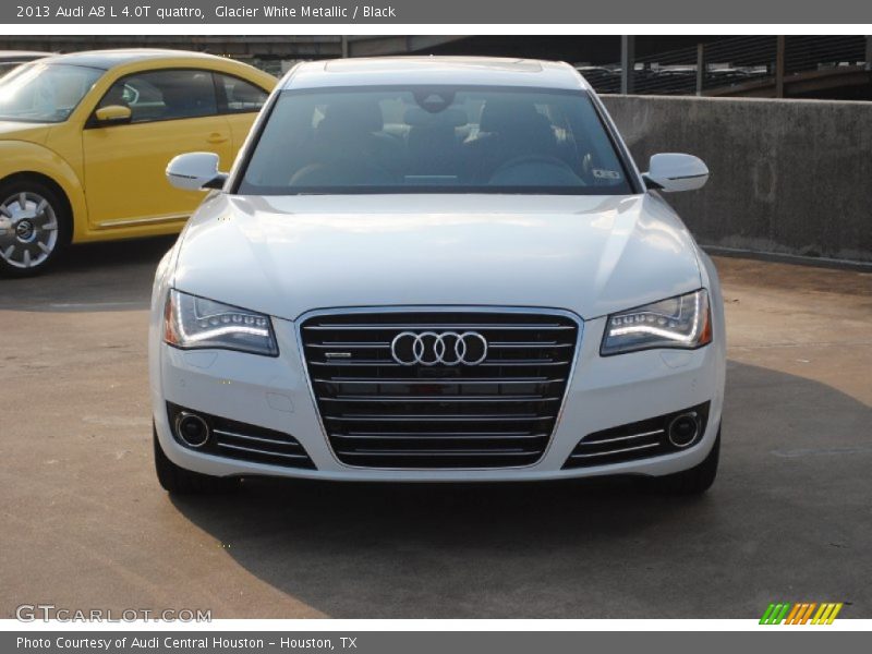 Glacier White Metallic / Black 2013 Audi A8 L 4.0T quattro