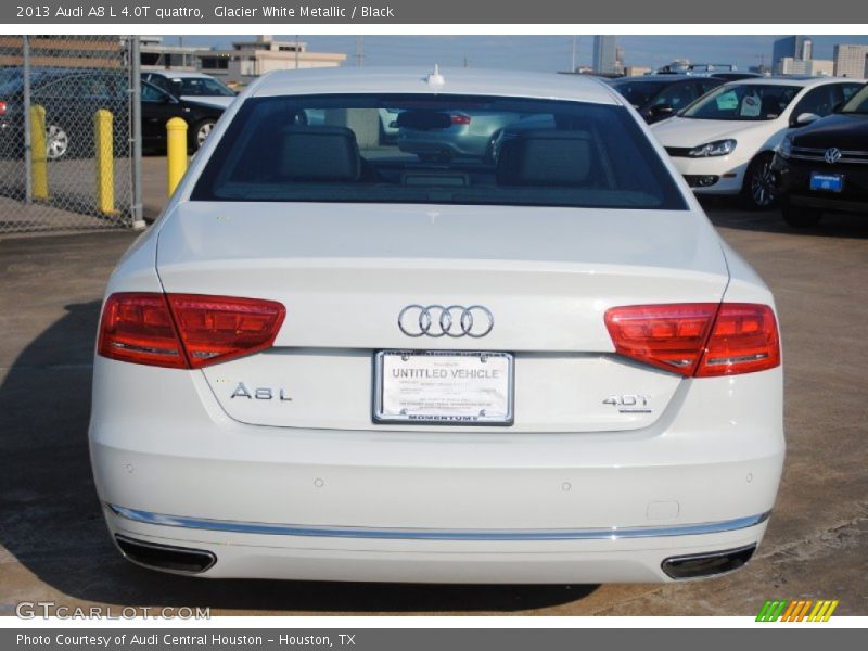 Glacier White Metallic / Black 2013 Audi A8 L 4.0T quattro